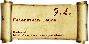 Feierstein Laura névjegykártya
